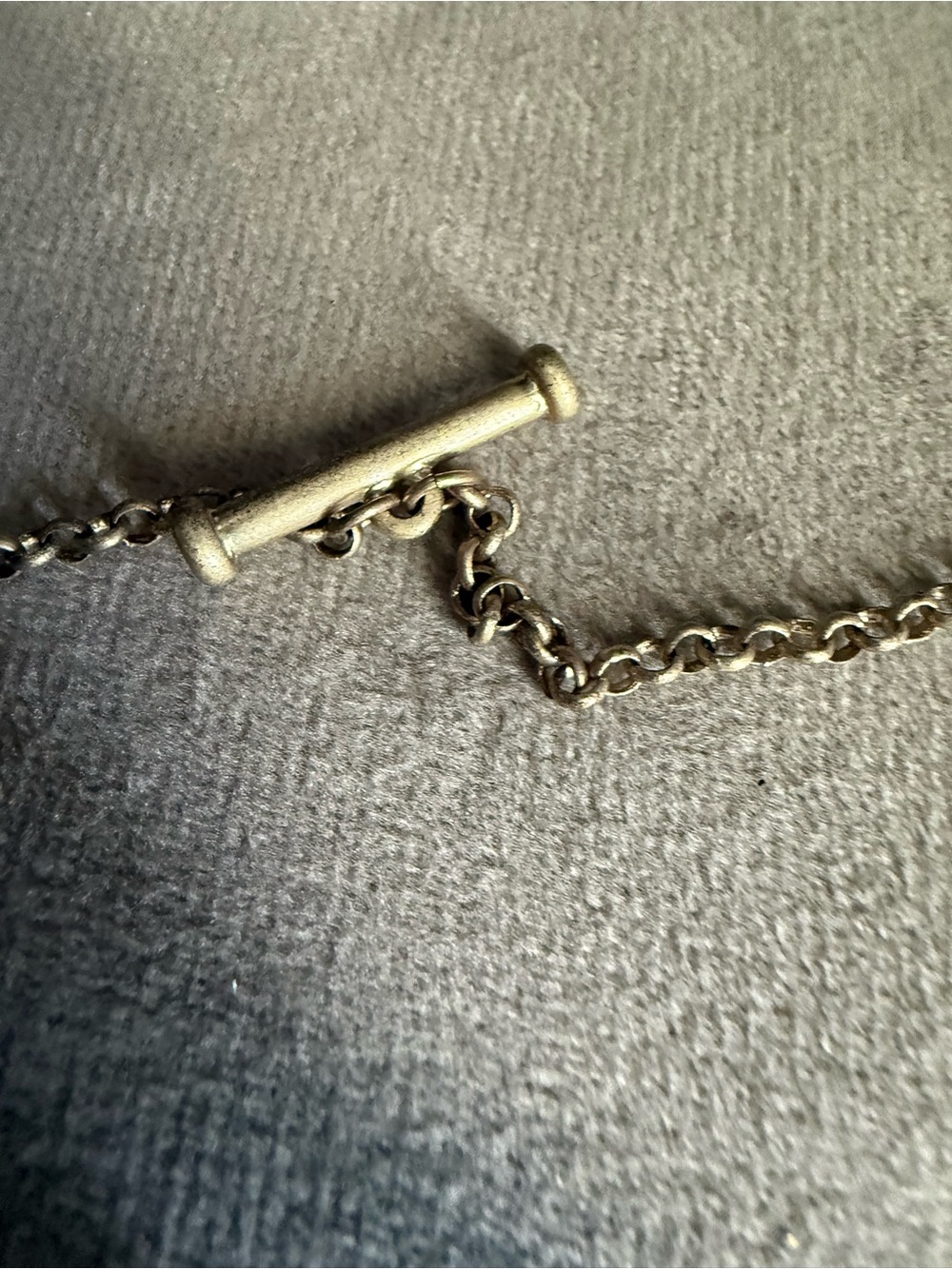 Silver-Tone Women's Pendant Necklace with Brown and Cream Charms - Picture 3 of 4